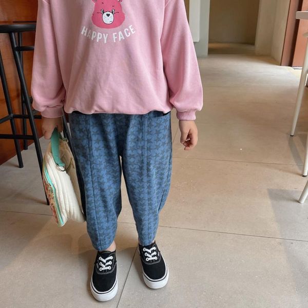 trousers autumn arrival korean style children's all-match loose stars pattern ninth long pants for fashion girls and boys, Blue
trousers autumn arrival korean style children's all-match loose stars pattern ninth long pants for fashion girls and boys, Blue