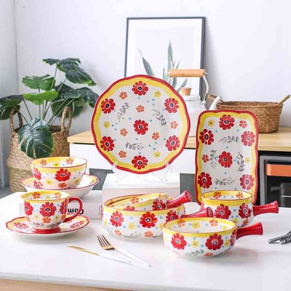 new h-painted dish household set tableware finnish series ceramic net red underglaze color bowl and dish set
new h-painted dish household set tableware finnish series ceramic net red underglaze color bowl and dish set