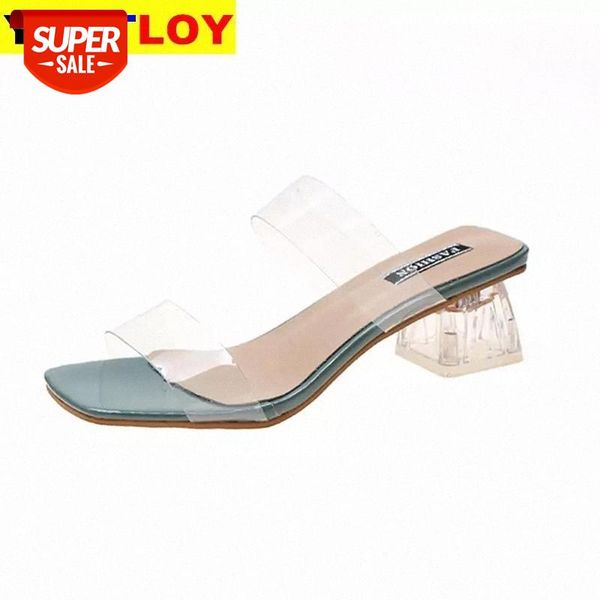 clear high heels slippers women sandals summer shoes woman transparent high pumps wedding jelly buty damskie gold sandals 1 #l193, Black