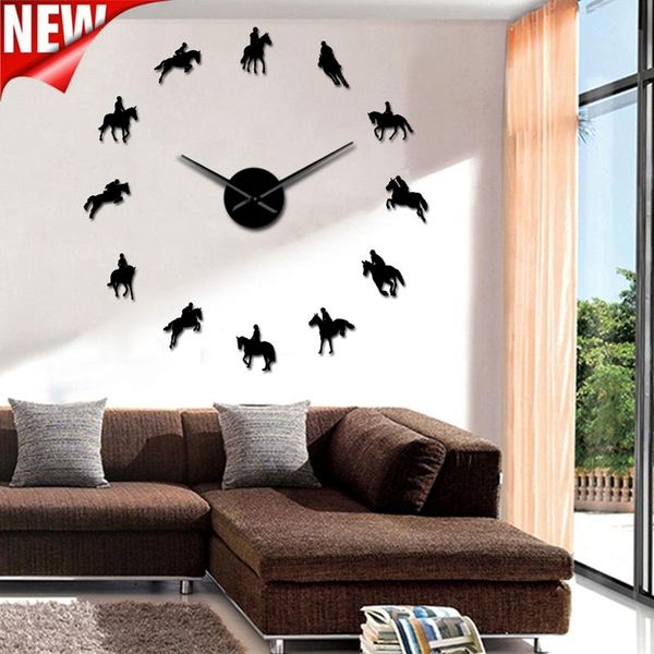 frameless equestrian 3d diy wall clock modern sports horse race acrylic mirror surface clock watch horse riding creative show
frameless equestrian 3d diy wall clock modern sports horse race acrylic mirror surface clock watch horse riding creative show