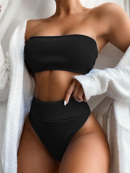 one-piece suits women solid bikini set 2 piece ribbed swimsuit push up high waist swimming suit bathing plus size brazilian beachwear
one-piece suits women solid bikini set 2 piece ribbed swimsuit push up high waist swimming suit bathing plus size brazilian beachwear