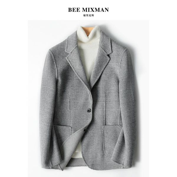 men's suits & blazers 2021 double side cloth a suit jacket thousand birds grid wool lounge, White;black
men's suits & blazers 2021 double side cloth a suit jacket thousand birds grid wool lounge, White;black