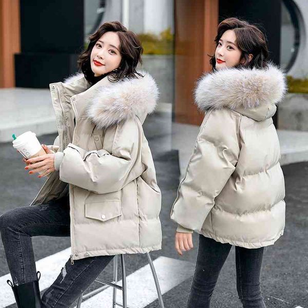 down cotton jacket women's korean version loose 2021 new winter thick coat ins bread short, Black
down cotton jacket women's korean version loose 2021 new winter thick coat ins bread short, Black