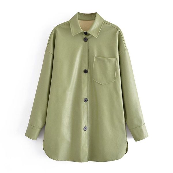 women's jackets 2021 the european and american wind installs pu leather coat loose shirt type 66337, Black;brown
women's jackets 2021 the european and american wind installs pu leather coat loose shirt type 66337, Black;brown