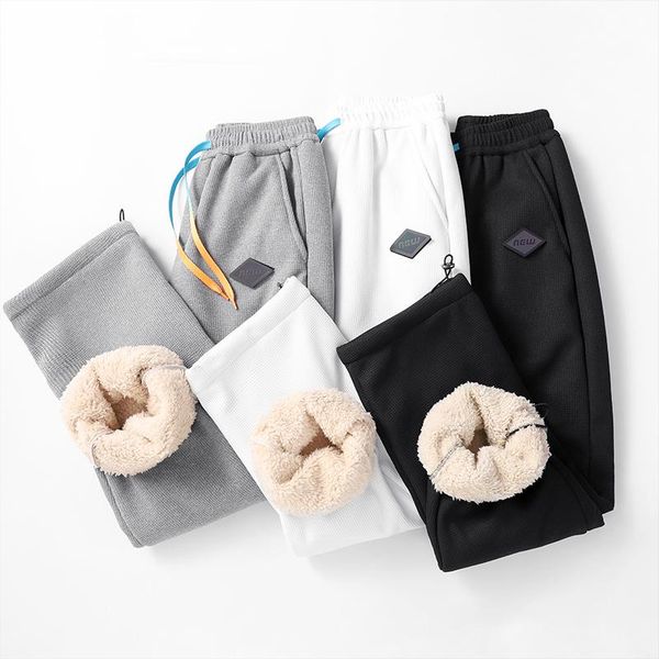 men's pants men thick fleece thermals trousers winter loose warm casual outdoor sportswear sweatpants for pantalones hombre, Black
men's pants men thick fleece thermals trousers winter loose warm casual outdoor sportswear sweatpants for pantalones hombre, Black