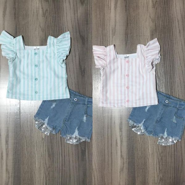 clothing sets girlymax summer baby girls short sleeve clothes boutique stripe jeans denim shorts set ruffles outfits kids, White
clothing sets girlymax summer baby girls short sleeve clothes boutique stripe jeans denim shorts set ruffles outfits kids, White
