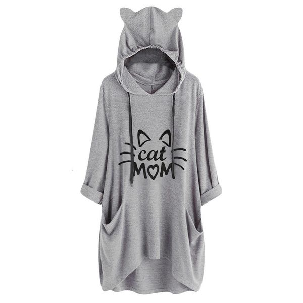 plus size hoodies women cat mom letter print cat ear pocket oversized sweatshirt autumn kawaii pullover blouse mantle hood, Black
plus size hoodies women cat mom letter print cat ear pocket oversized sweatshirt autumn kawaii pullover blouse mantle hood, Black