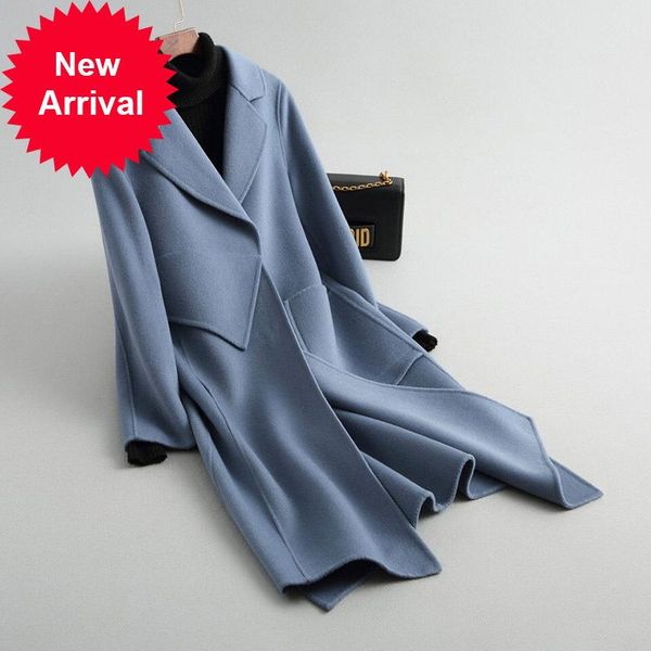 women's wool & blends long women a38077 style fashion double-side jacket lady solid leisure coat 2021 fall/winter, Black
women's wool & blends long women a38077 style fashion double-side jacket lady solid leisure coat 2021 fall/winter, Black