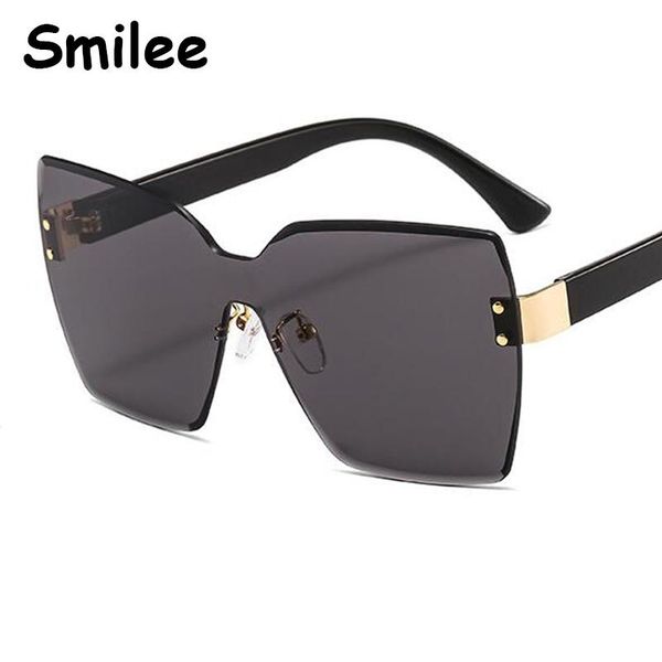 sunglasses one piece rimless square women gradient oversized shades large frame sun glasses female mens designer uv400, White;black
sunglasses one piece rimless square women gradient oversized shades large frame sun glasses female mens designer uv400, White;black