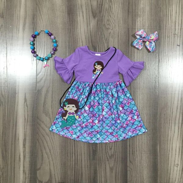 spring summer girl mermaid embroidered dresses short sleeve purple blue with purse bow and necklace, Red;yellow
spring summer girl mermaid embroidered dresses short sleeve purple blue with purse bow and necklace, Red;yellow