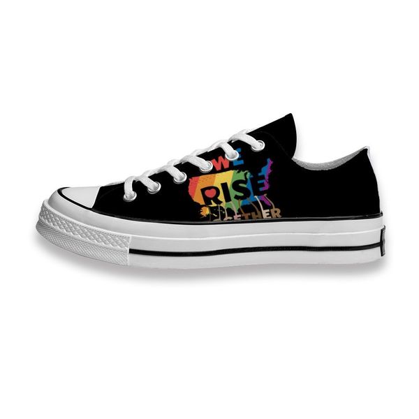 custom printed sho we rise together rainbow blm sneakers low mens womens skateboard sport footwear diy trainers canvas casual shoe
custom printed sho we rise together rainbow blm sneakers low mens womens skateboard sport footwear diy trainers canvas casual shoe