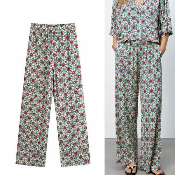 women's pants & capris women's za print trousers women high waist woman summer 2022 loose pajama female casual elastic home ladies, Black;white
women's pants & capris women's za print trousers women high waist woman summer 2022 loose pajama female casual elastic home ladies, Black;white