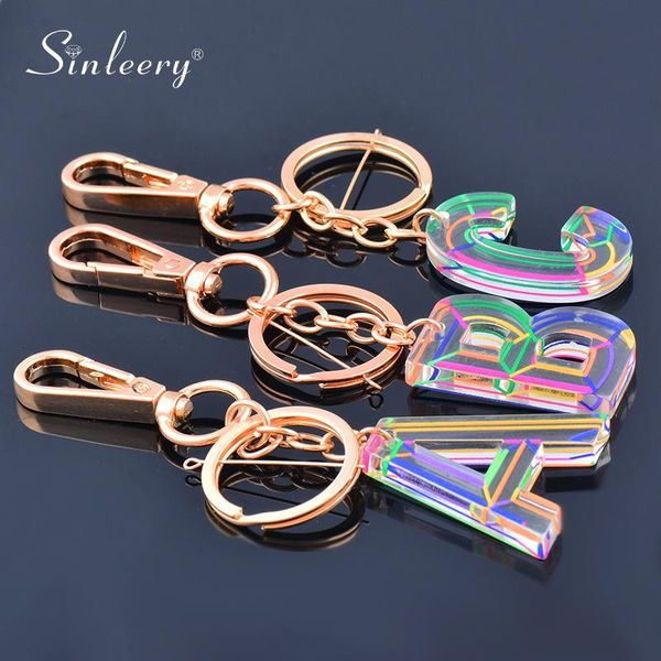 keychains sinleery acrylic colorful letter keychain gold color key holder ring pendant gift women jewelry 2021 arrival ys004 ssk, Silver
keychains sinleery acrylic colorful letter keychain gold color key holder ring pendant gift women jewelry 2021 arrival ys004 ssk, Silver