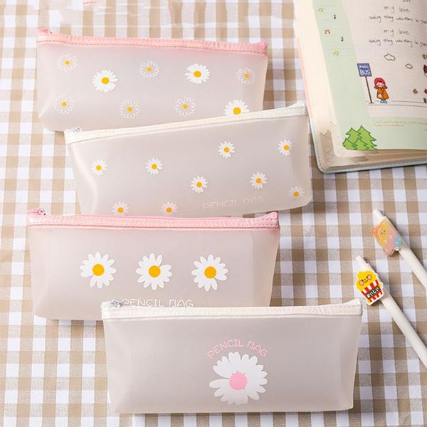 pencil bags kawaii cute daisy matte transparent pen bag case pencilcase stationery student gift school supplies
pencil bags kawaii cute daisy matte transparent pen bag case pencilcase stationery student gift school supplies