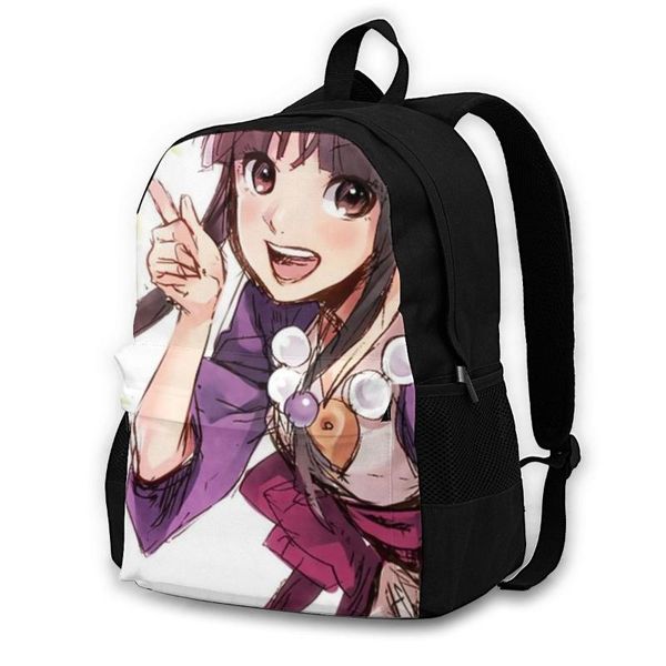 backpack ace attorney backpacks picnic teenage print charm polyester bags 
backpack ace attorney backpacks picnic teenage print charm polyester bags