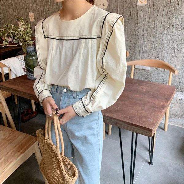 2021 korea streetwear sweet fresh full sleeves work parties female office ladies girls casual loose fashion shirt, White
2021 korea streetwear sweet fresh full sleeves work parties female office ladies girls casual loose fashion shirt, White