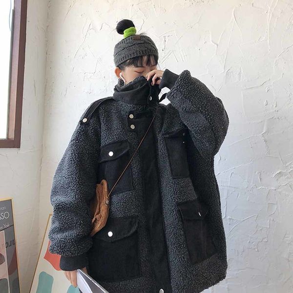 women's fur & faux female spelling velvet plus snowcoats loose pocket lamb wool coat in warm parkas cotton-quilted clothing jacket 9gb4, Black
women's fur & faux female spelling velvet plus snowcoats loose pocket lamb wool coat in warm parkas cotton-quilted clothing jacket 9gb4, Black