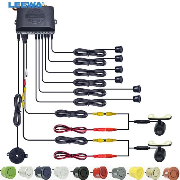 car rear view cameras& parking sensors leewa 6-sensor sensor with 2pcs mini camera dual visual rearview video backup radar system #ca1349
car rear view cameras& parking sensors leewa 6-sensor sensor with 2pcs mini camera dual visual rearview video backup radar system #ca1349