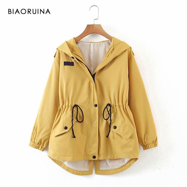 women's trench coats biaoruina autumn hooded slim pleated drawstring high waist casual outerwear loose fashion coat zipper buttons, Tan;black
women's trench coats biaoruina autumn hooded slim pleated drawstring high waist casual outerwear loose fashion coat zipper buttons, Tan;black
