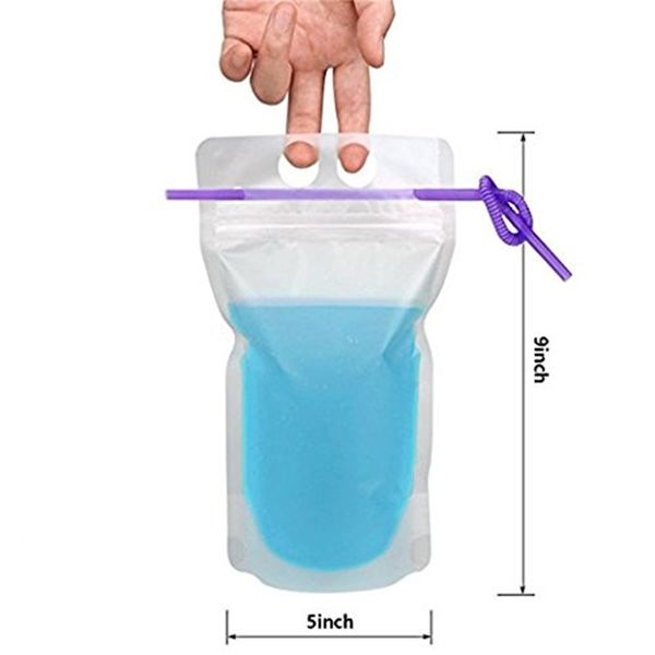 clear drink pouches bags handheld frosted zipper 17oz stand-up drinking bag bottom gusset with plastic straws
clear drink pouches bags handheld frosted zipper 17oz stand-up drinking bag bottom gusset with plastic straws