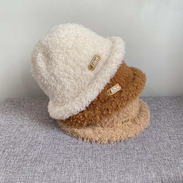 wide brim hats teddy roll cute bucket autumn and winter ins style sweet plush fisherman hat small label curling warm basin, Blue;gray
wide brim hats teddy roll cute bucket autumn and winter ins style sweet plush fisherman hat small label curling warm basin, Blue;gray
