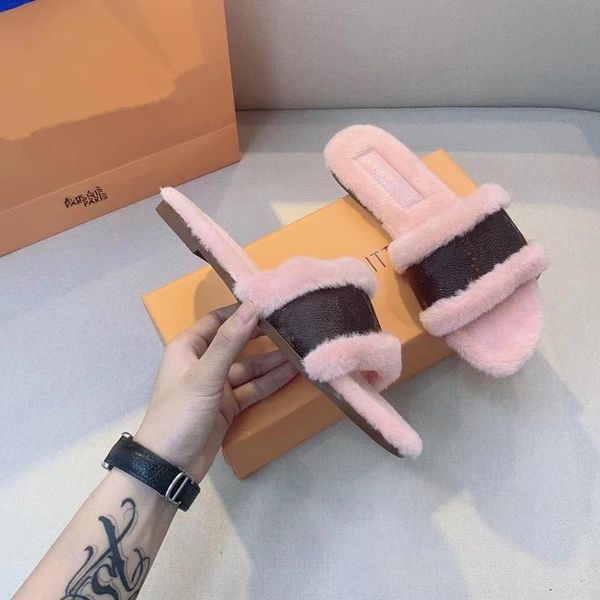 slippers autumn and winter fashion warmth flat fluffy women's designer shoes l, Black
slippers autumn and winter fashion warmth flat fluffy women's designer shoes l, Black
