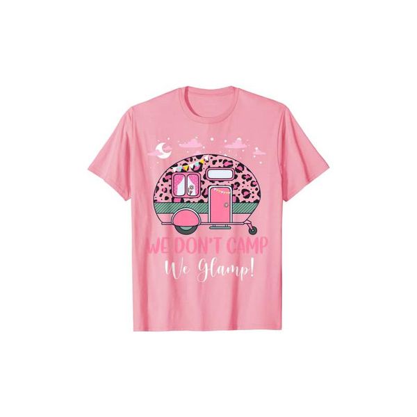 women's t-shirt we don't camp glamp funny pink retro graphic cotton t shirt women short sleeve tees harajuku femme y2k summer, White
women's t-shirt we don't camp glamp funny pink retro graphic cotton t shirt women short sleeve tees harajuku femme y2k summer, White