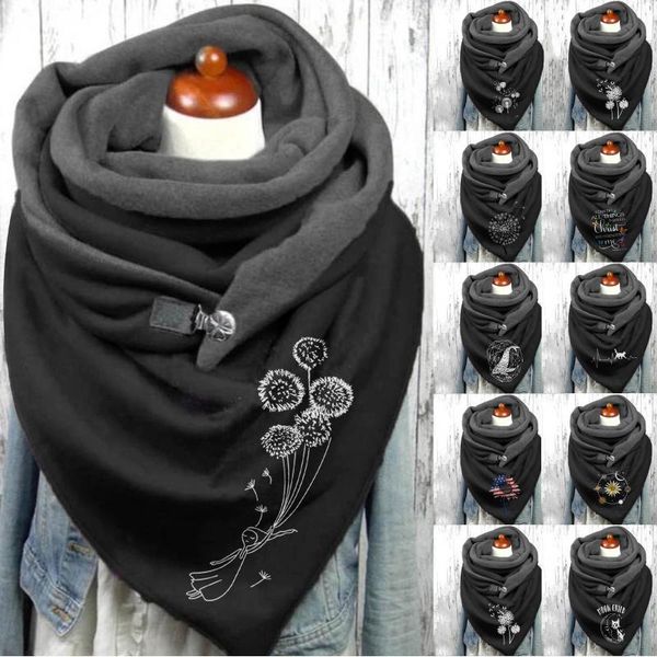 scarves dandelion women winter warm floral print cotton button soft wrap female neck shawls echarpe foulard femme szaliki, Blue;gray
scarves dandelion women winter warm floral print cotton button soft wrap female neck shawls echarpe foulard femme szaliki, Blue;gray