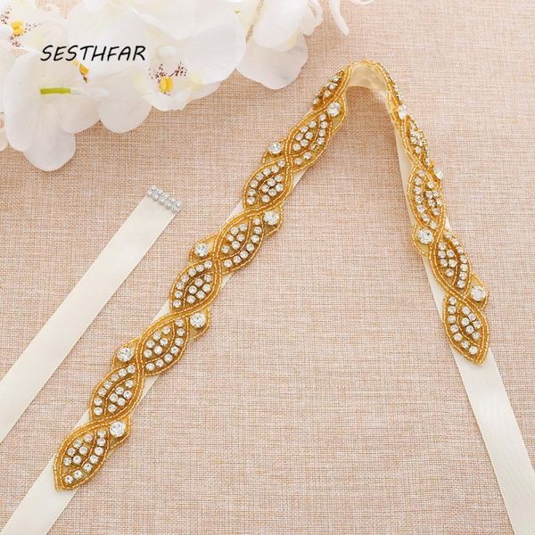 wedding sashes sesthfar bridal belt gold rhinestones crystal bridesmaid for handmade accessories, White
wedding sashes sesthfar bridal belt gold rhinestones crystal bridesmaid for handmade accessories, White