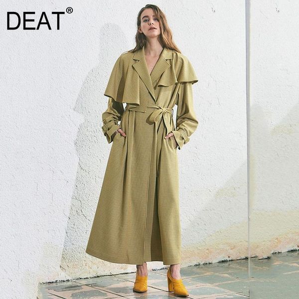 women's trench coats deat 2021 spring suit collar solid color mid-length coat women streetwear loose lace-up korea windbreaker tide pd2, Tan;black
women's trench coats deat 2021 spring suit collar solid color mid-length coat women streetwear loose lace-up korea windbreaker tide pd2, Tan;black