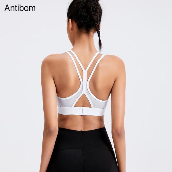 antibom fitness strap sports bra adjustable band workout gym crop mesh pathwork design breathable quick dry activewear, White;black
antibom fitness strap sports bra adjustable band workout gym crop mesh pathwork design breathable quick dry activewear, White;black