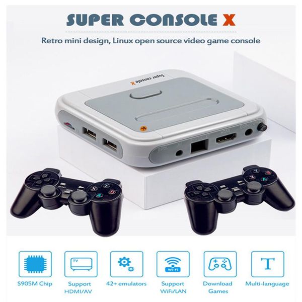 retro tv game console 4k hd video game super console 50 emulators 50000+ games retro mini tv box player for ps1/n64/dc 
retro tv game console 4k hd video game super console 50 emulators 50000+ games retro mini tv box player for ps1/n64/dc