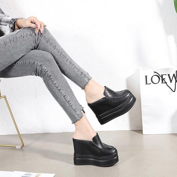 slippers 13 cm thick-soled for women's outer wear fashionable and comfortable wedge heel high-heeled sponge cake 2021, Black
slippers 13 cm thick-soled for women's outer wear fashionable and comfortable wedge heel high-heeled sponge cake 2021, Black
