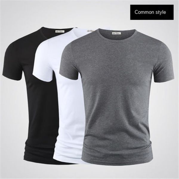 modal ice silk short-sleeved t-shirt men's 2021 summer solid color 3 pieces of trendy bottoming shirt clothes half-sleeved, Black;yellow
modal ice silk short-sleeved t-shirt men's 2021 summer solid color 3 pieces of trendy bottoming shirt clothes half-sleeved, Black;yellow