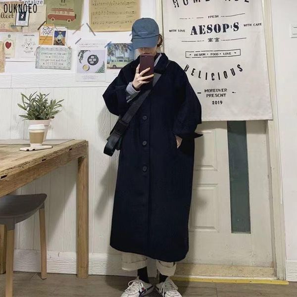 women's wool & blends long coat fashion korean student style retro multi function windbreaker warm plus size 2021 spring woman thick, Black
women's wool & blends long coat fashion korean student style retro multi function windbreaker warm plus size 2021 spring woman thick, Black