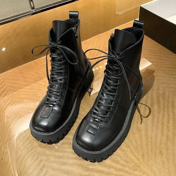 boots ladies pu leather motorcycle women's lace up platforms 2021 female black botas mujer
boots ladies pu leather motorcycle women's lace up platforms 2021 female black botas mujer