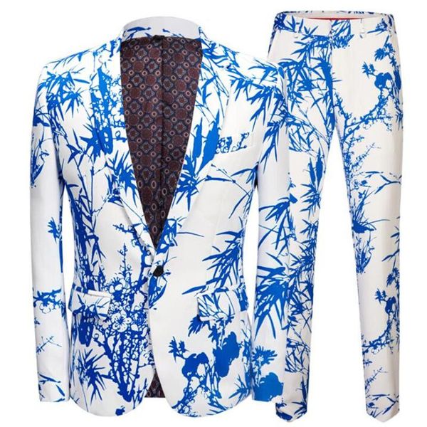 men's suits & blazers bamboo print mens large size chinese style blue nightclub stage show dress european veste costume homme fashion, White;black
men's suits & blazers bamboo print mens large size chinese style blue nightclub stage show dress european veste costume homme fashion, White;black
