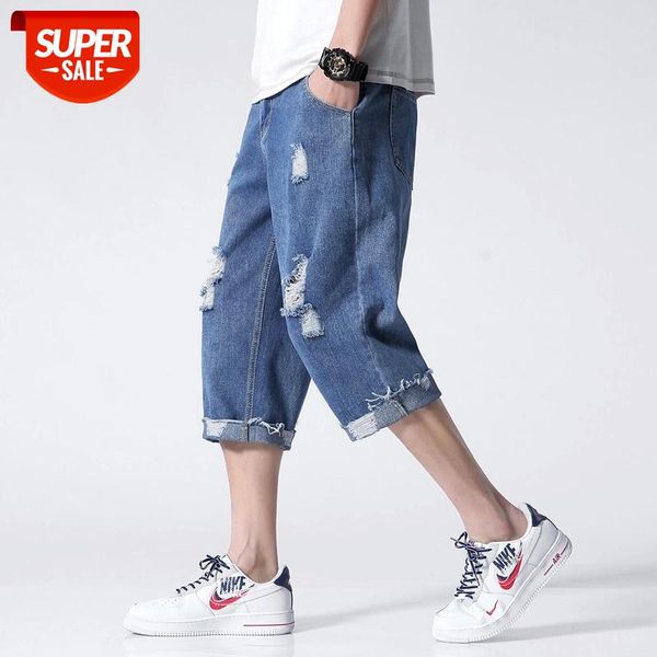 brand cropped jeans men clothing ripped cargo pants for man 2021 plussize homme fashion korean style casual clothes #ee6f, Blue
brand cropped jeans men clothing ripped cargo pants for man 2021 plussize homme fashion korean style casual clothes #ee6f, Blue