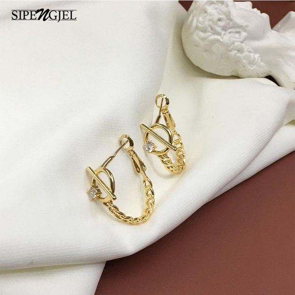 hoop & huggie fashion cubic zircon link chain earrings gold punk for women korean hip hop jewelery 2021, Golden;silver
hoop & huggie fashion cubic zircon link chain earrings gold punk for women korean hip hop jewelery 2021, Golden;silver