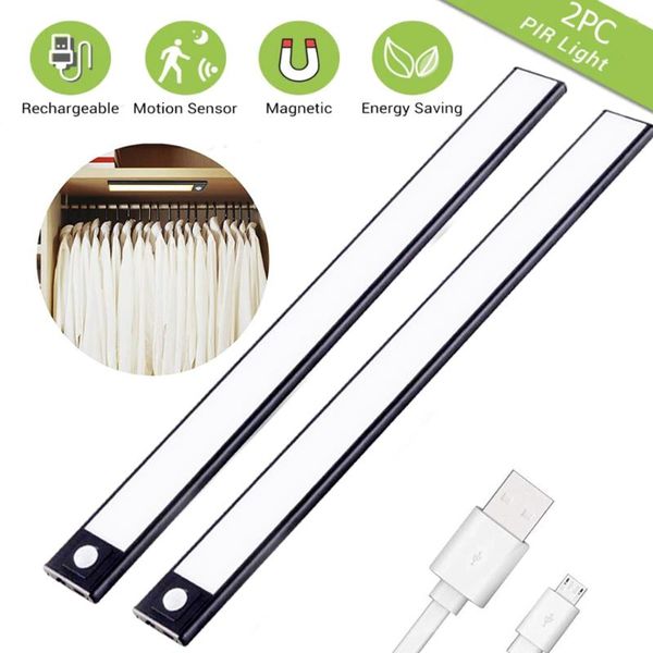 2pc 40/60/80cm usb closet light pir motion sensor cupboard wardrobe night lamp for kitchen stairs bedroom under cabinet lights
2pc 40/60/80cm usb closet light pir motion sensor cupboard wardrobe night lamp for kitchen stairs bedroom under cabinet lights