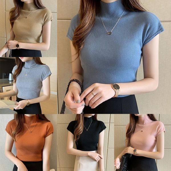 salewomen solid on half coltrui mode casual rib made short mouw slim fit summer basic t-shirt, White
salewomen solid on half coltrui mode casual rib made short mouw slim fit summer basic t-shirt, White