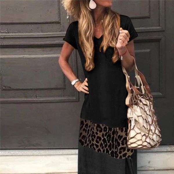 h40 leopard patchwork summer long dress women casual loose v neck short sleeve long maxi dress bohemian vintage party dress, Black;gray
h40 leopard patchwork summer long dress women casual loose v neck short sleeve long maxi dress bohemian vintage party dress, Black;gray
