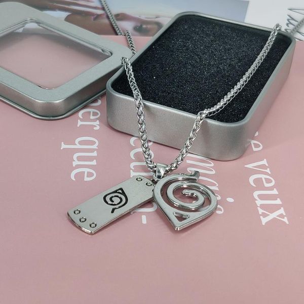 pendant necklaces konoha ninja necklace japanese anime accessories cosplay akatsuki itachi cartoon titanium jewelry men's chain wholesa, Silver
pendant necklaces konoha ninja necklace japanese anime accessories cosplay akatsuki itachi cartoon titanium jewelry men's chain wholesa, Silver