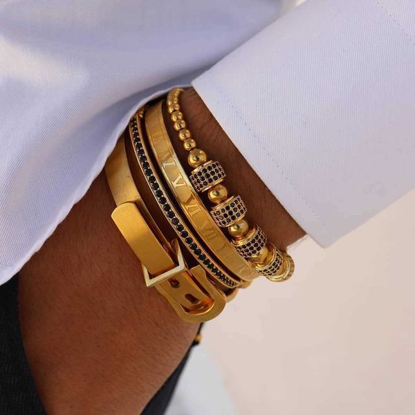 4pcs/set men titanium steel roman numeral bracelet horseshoe buckle bangles pulseira bileklik luxury handmade jewelry gift valentine's, Golden;silver
4pcs/set men titanium steel roman numeral bracelet horseshoe buckle bangles pulseira bileklik luxury handmade jewelry gift valentine's, Golden;silver
