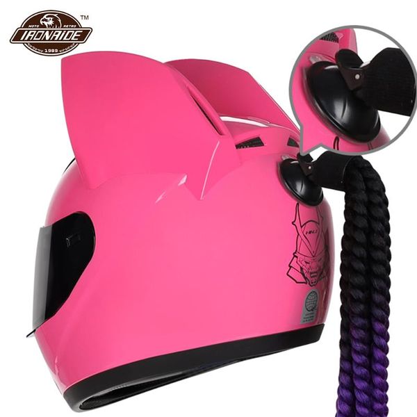 motorcycle helmets helmet men women casco moto ear motocross capacete de full face personality motor with braids
motorcycle helmets helmet men women casco moto ear motocross capacete de full face personality motor with braids