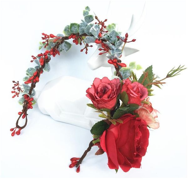 big rose flower crown floral headband garlands festival girls hair accessories bride wedding flower wreath women h qyltjn
big rose flower crown floral headband garlands festival girls hair accessories bride wedding flower wreath women h qyltjn