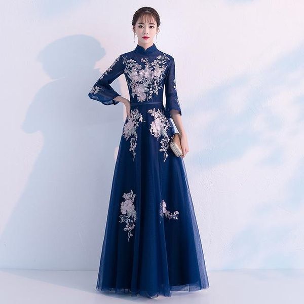 womens chinese style dress slim party evening long cheongsam marriage gowns luxury wedding qipao fashion clothes vestido, Red
womens chinese style dress slim party evening long cheongsam marriage gowns luxury wedding qipao fashion clothes vestido, Red