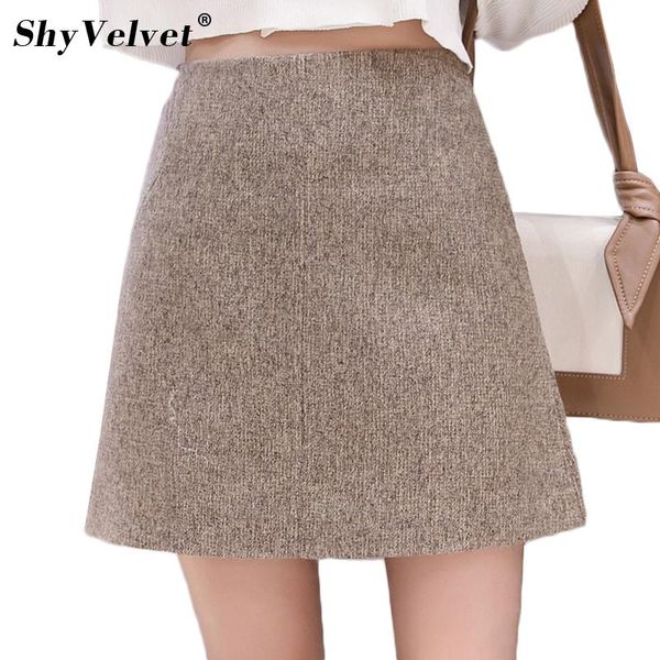 skirts autumn winter woolen skirt solid korean slim fit elegant work wear formal ladies high waist a-line mini caramel, Black
skirts autumn winter woolen skirt solid korean slim fit elegant work wear formal ladies high waist a-line mini caramel, Black