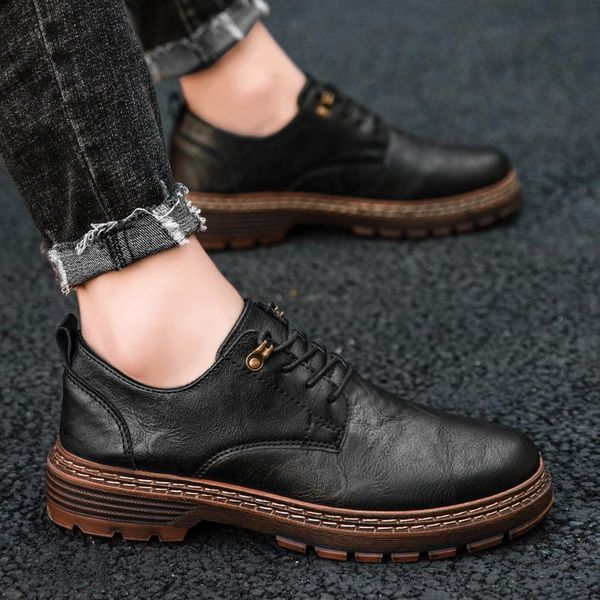 dress shoes 2021 men oxfords british style pu leather business formal flats loafers, Black
dress shoes 2021 men oxfords british style pu leather business formal flats loafers, Black