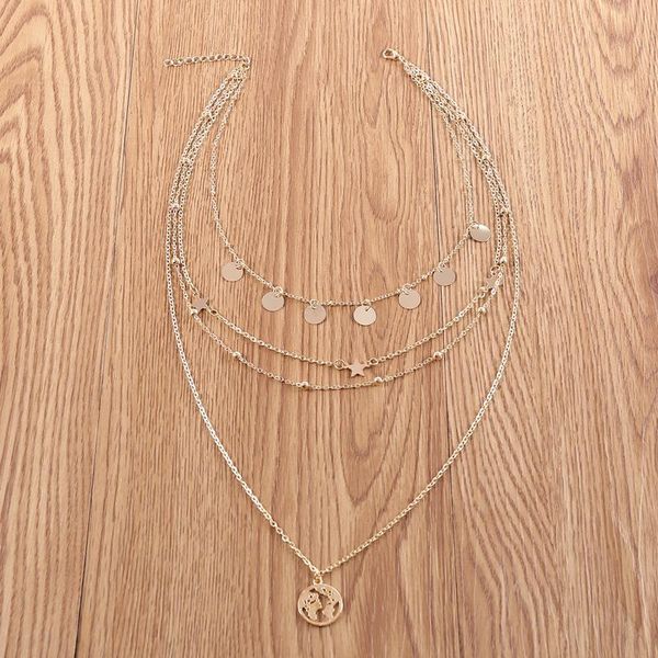pendant necklaces bohemian round piece five-pointed star bead chain map necklace for women vintage pendants chokers jewelry gift, Silver
pendant necklaces bohemian round piece five-pointed star bead chain map necklace for women vintage pendants chokers jewelry gift, Silver